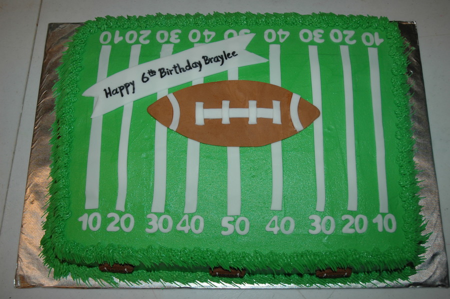 Football Field Decorated Cake