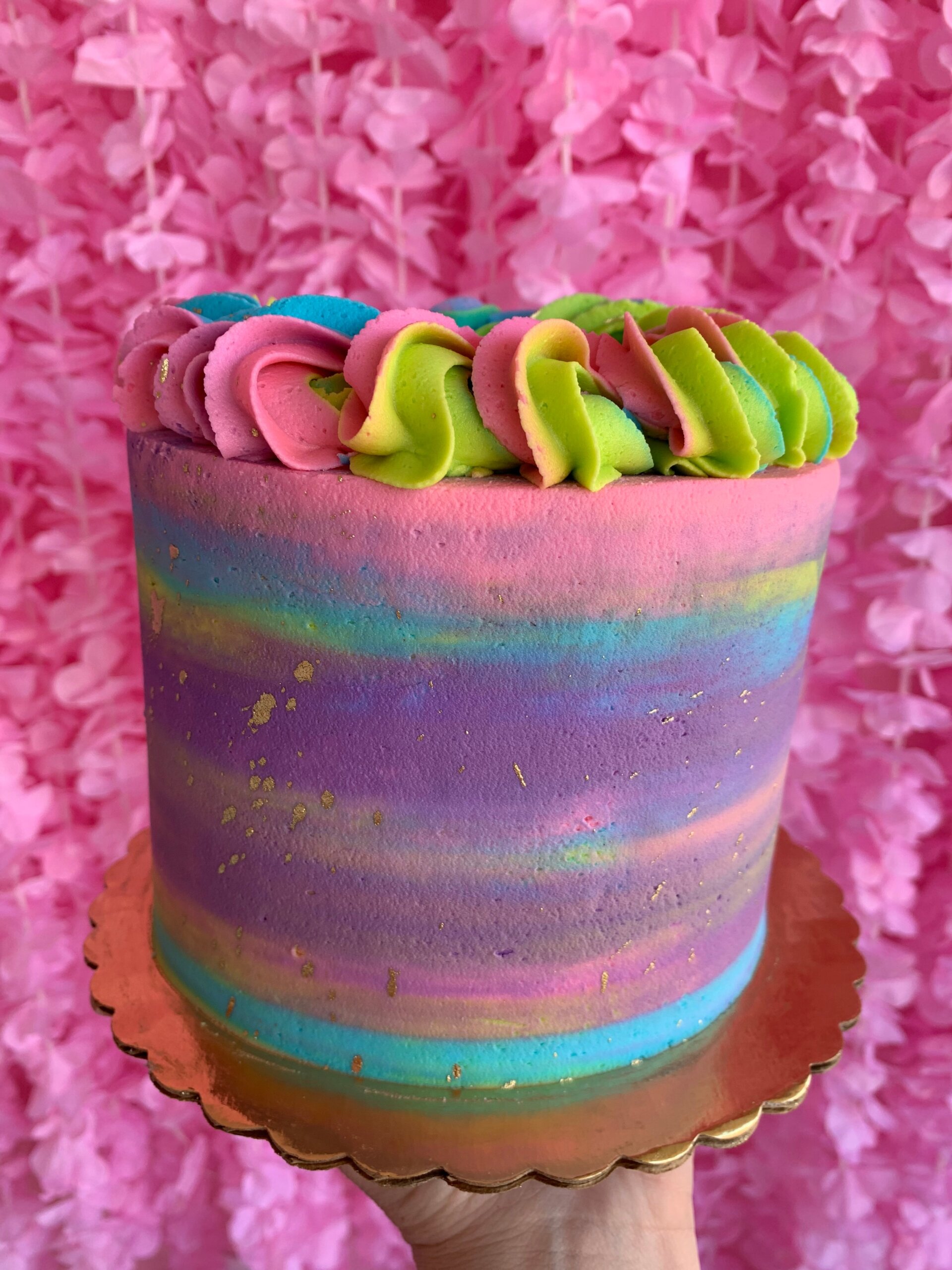 Neon Decorated Cake