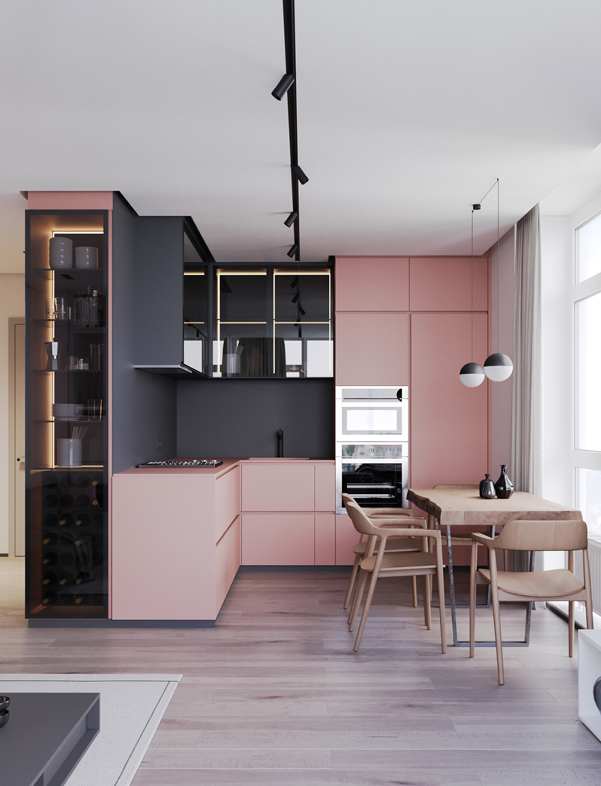 Decoration of Pink Kitchens