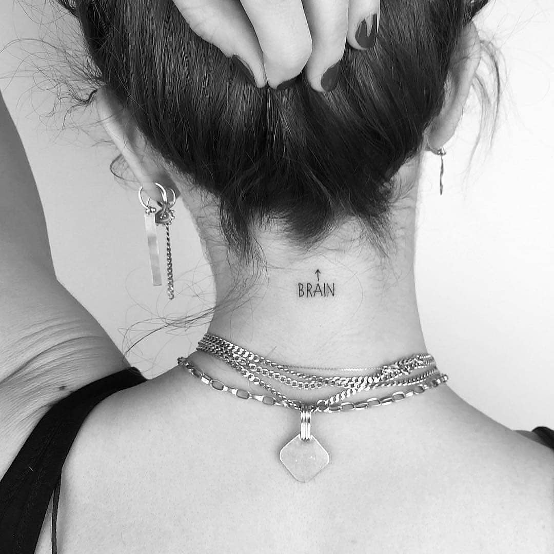 Neck tatoo