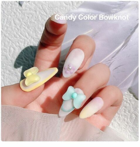 Candy Colors Decorated Nail