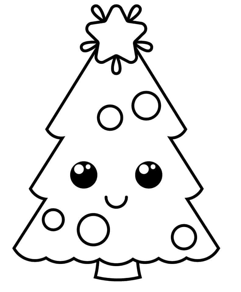 Christmas Tree to Color