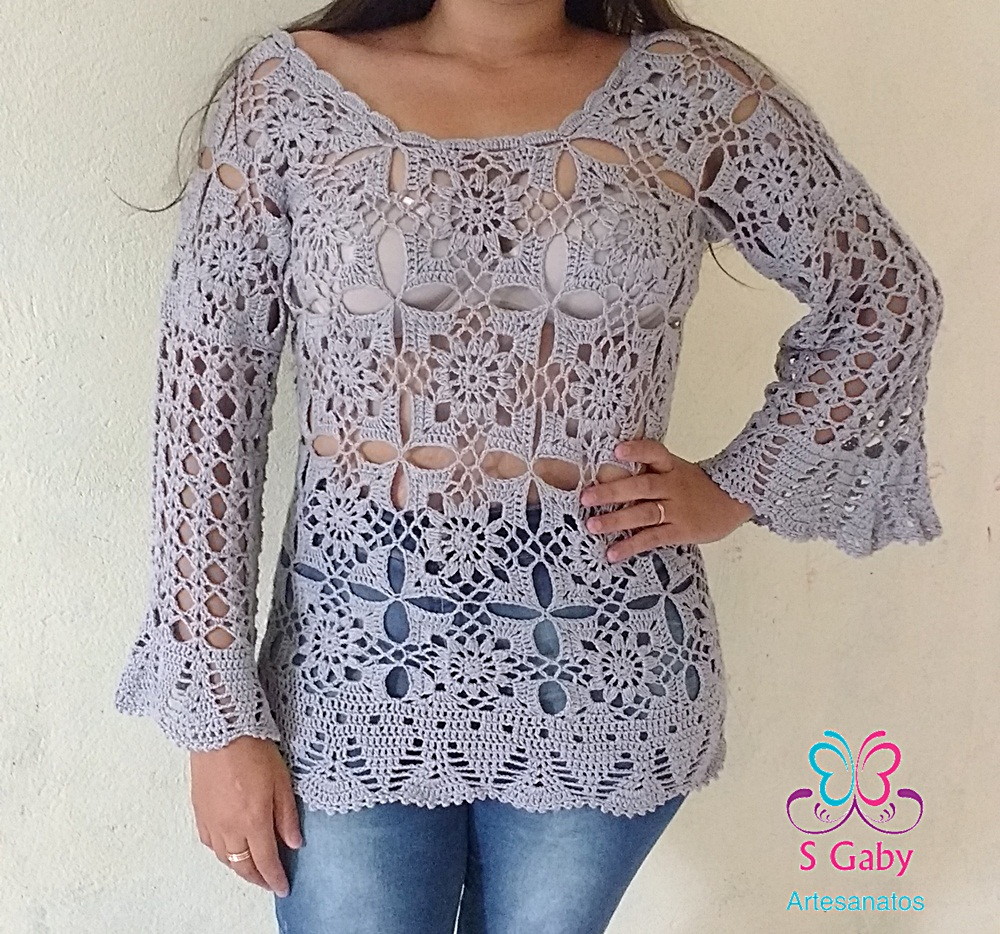 site:elo7.com.br Blusas De Croche