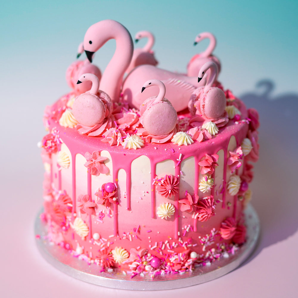 Flamingo Decorated Cake