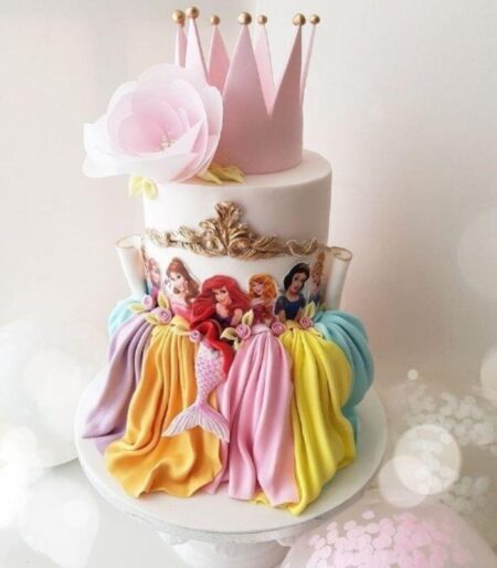 Disney Princess Decorated Cake