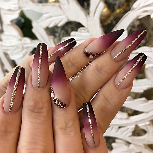 Elegant Decorated Nail