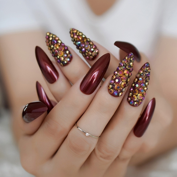 Decorated Stiletto Nails