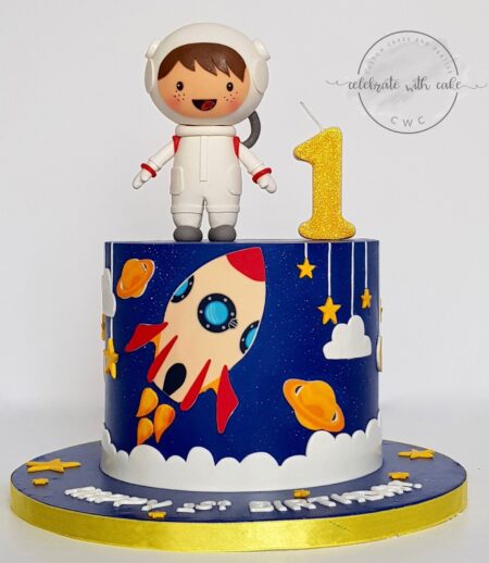 Astronaut Decorated Cake