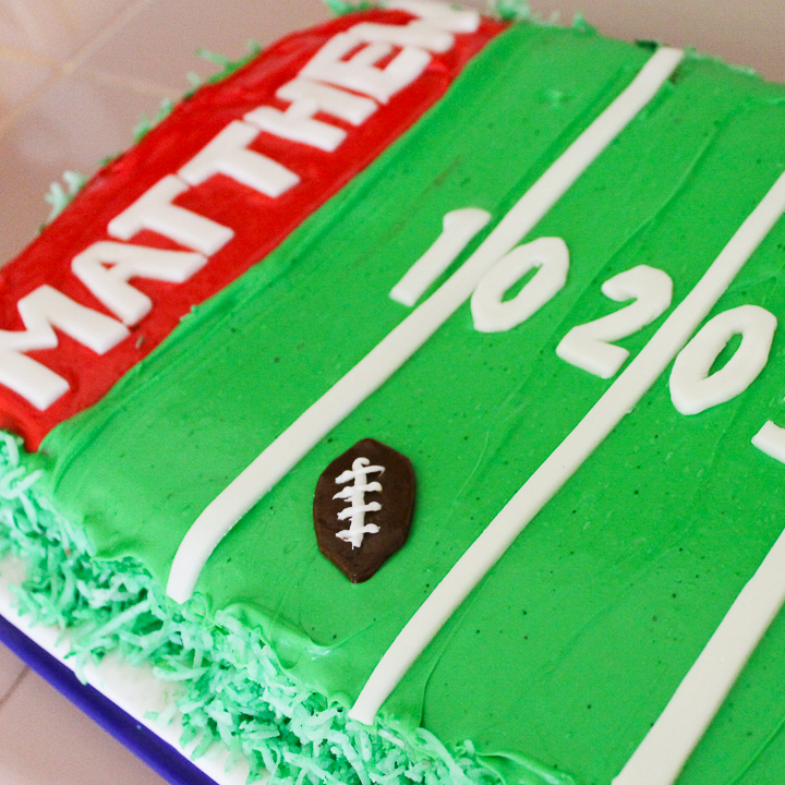 Football Field Decorated Cake