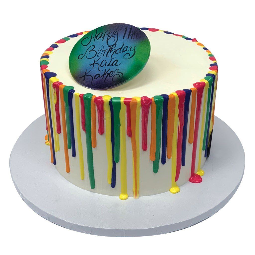 Neon Decorated Cake