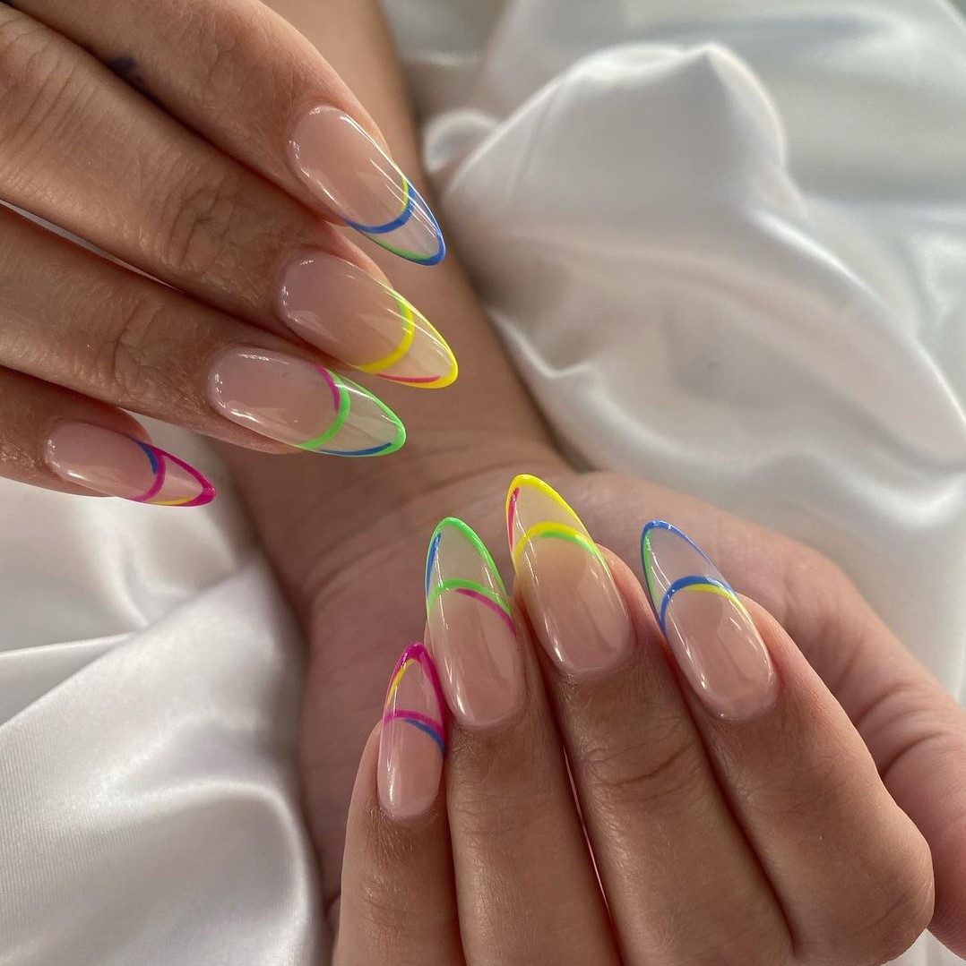 Neon Decorated Nail