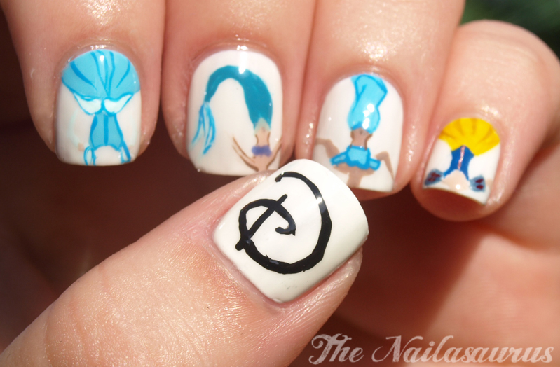 Disney Princesses Decorated Nail