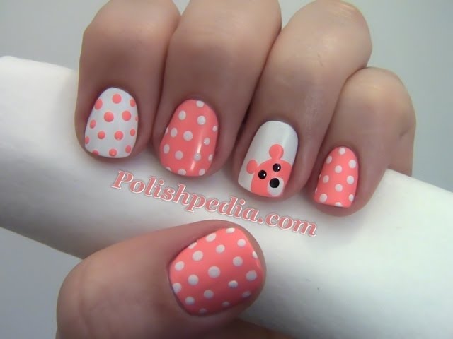 Teddy Bear Decorated Nail