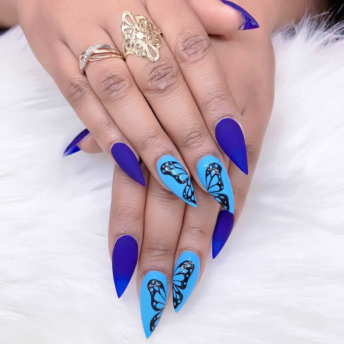 Decorated Stiletto Nails