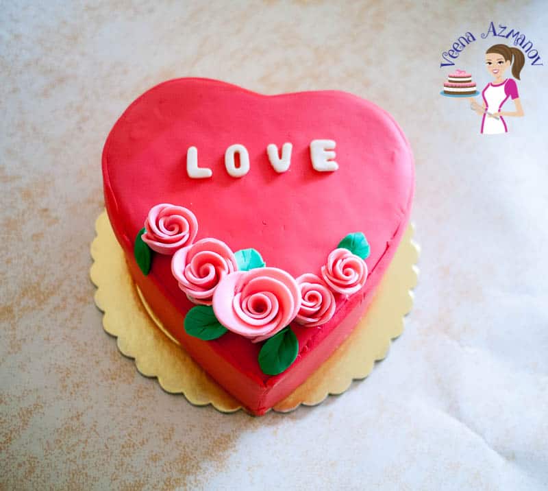 Heart Decorated Cake