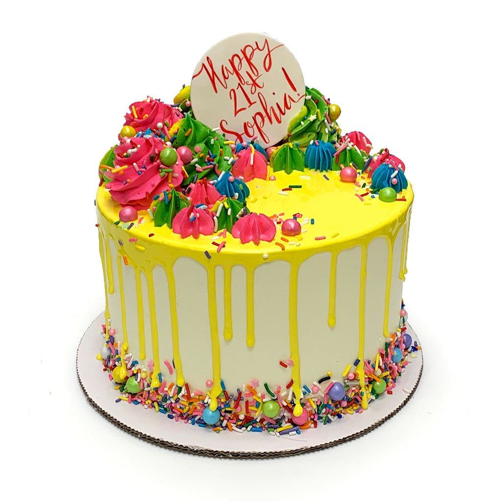 Neon Decorated Cake