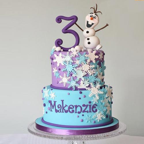 Olaf Decorated Cake