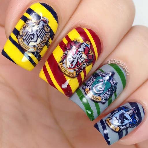 Harry Potter Decorated Nail