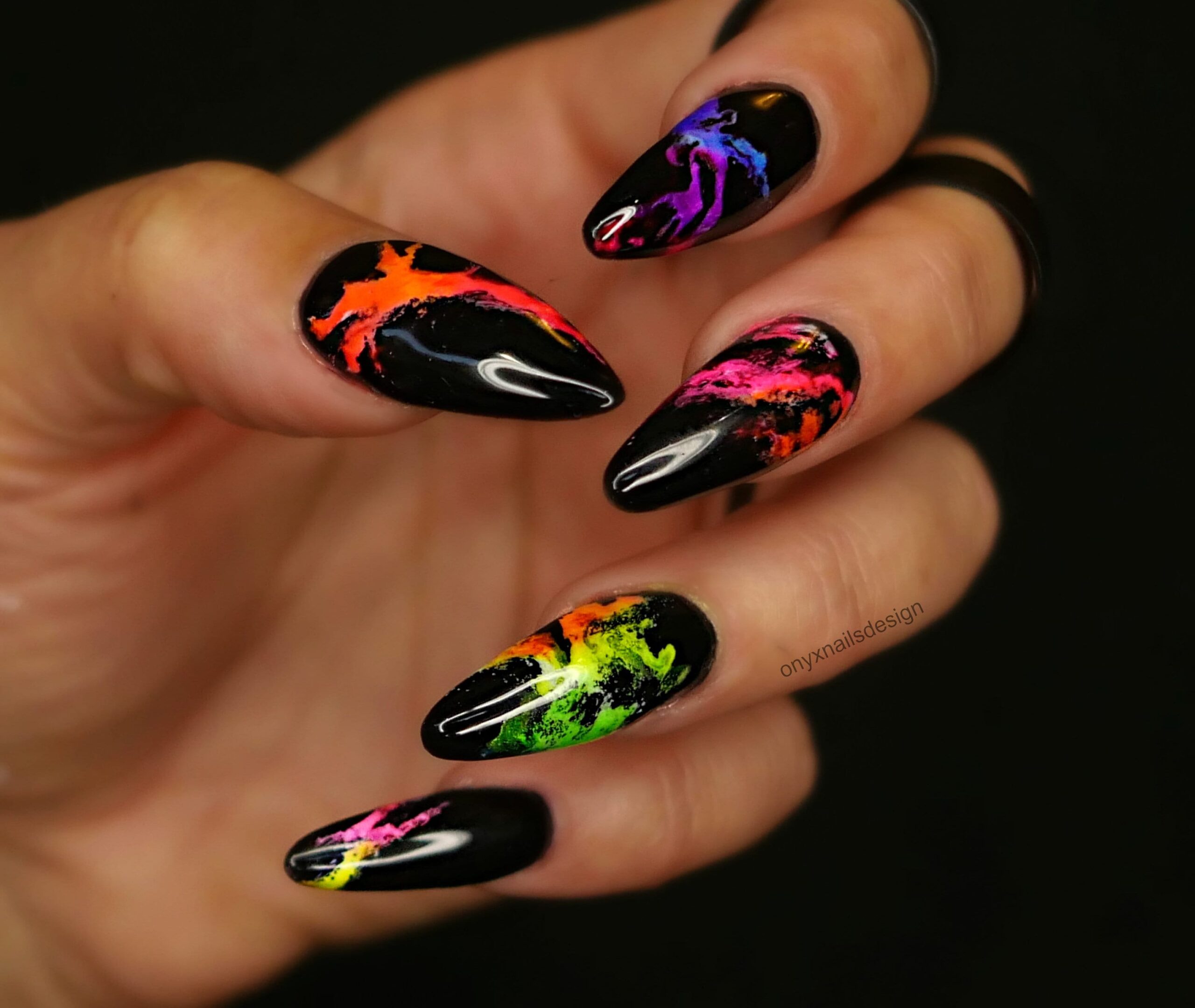 neon nails