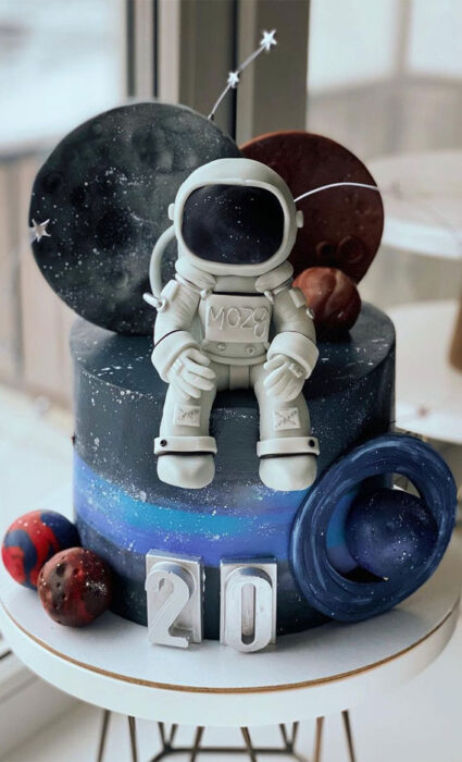 Astronaut Decorated Cake