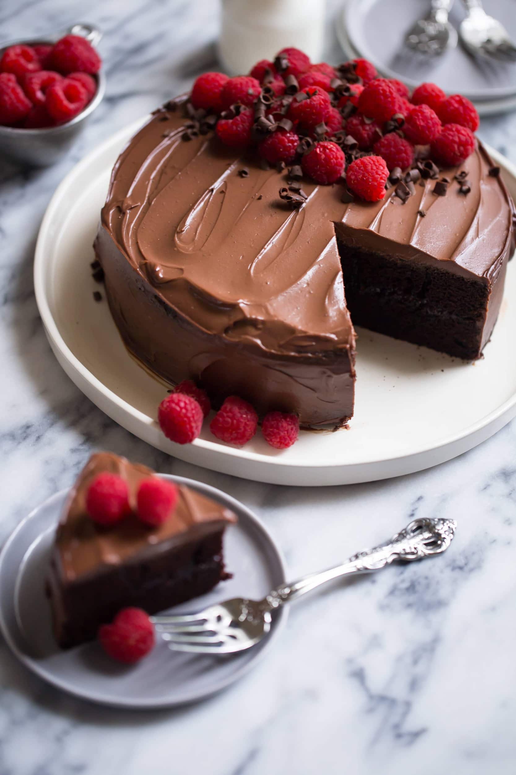 Decorated Chocolate Cake