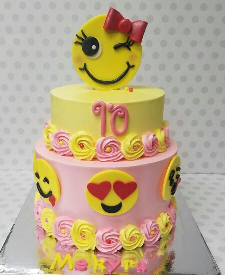 Decorated Emoji Cake