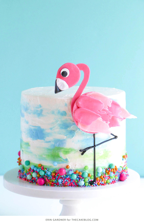 Flamingo Decorated Cake