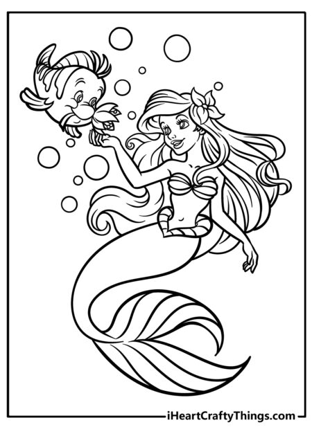 desenho-para-colorir-ariel