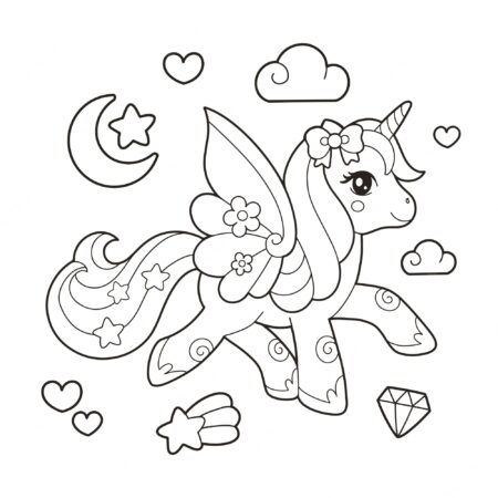 desenho-para-colorir-unicornio