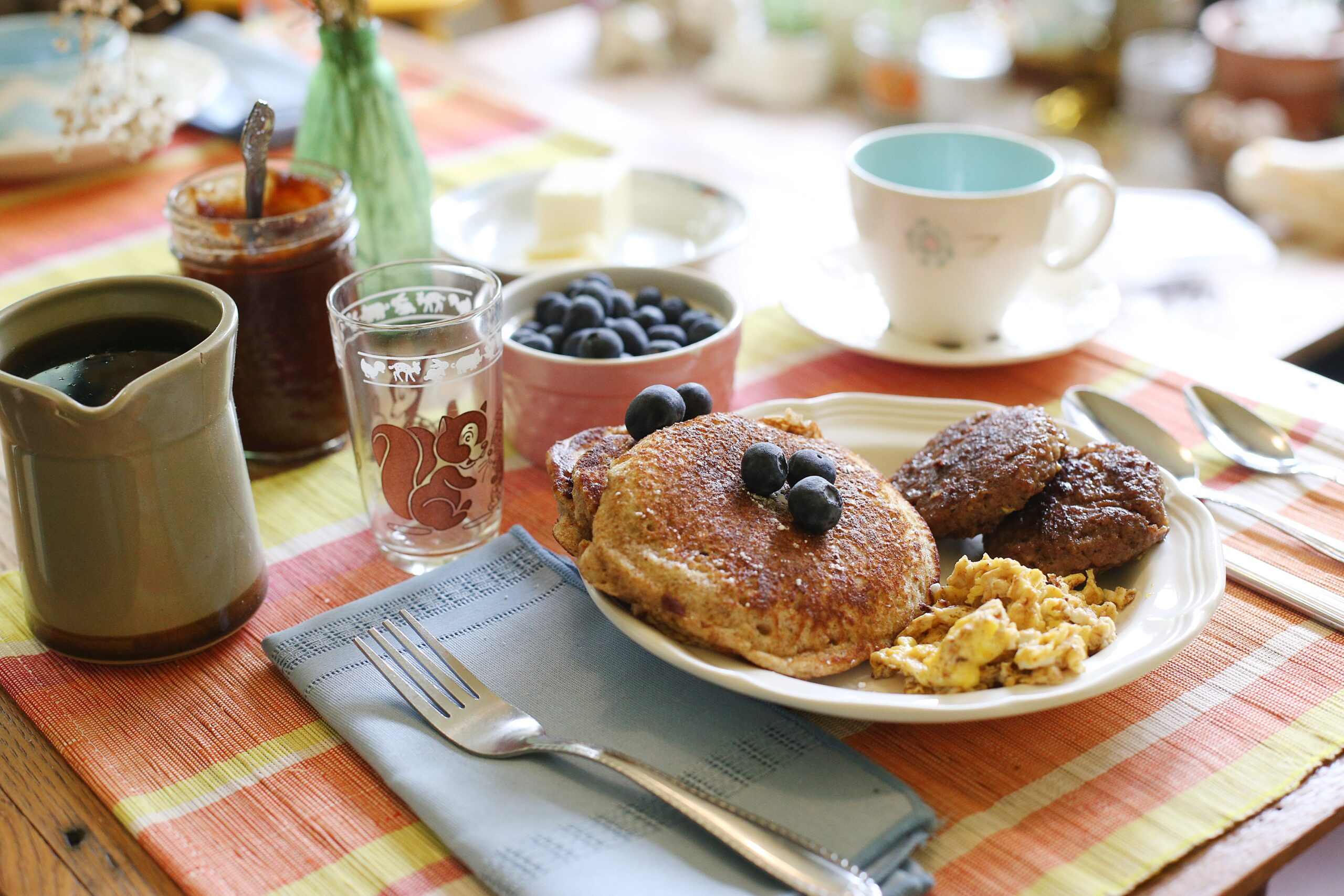 Breakfast table