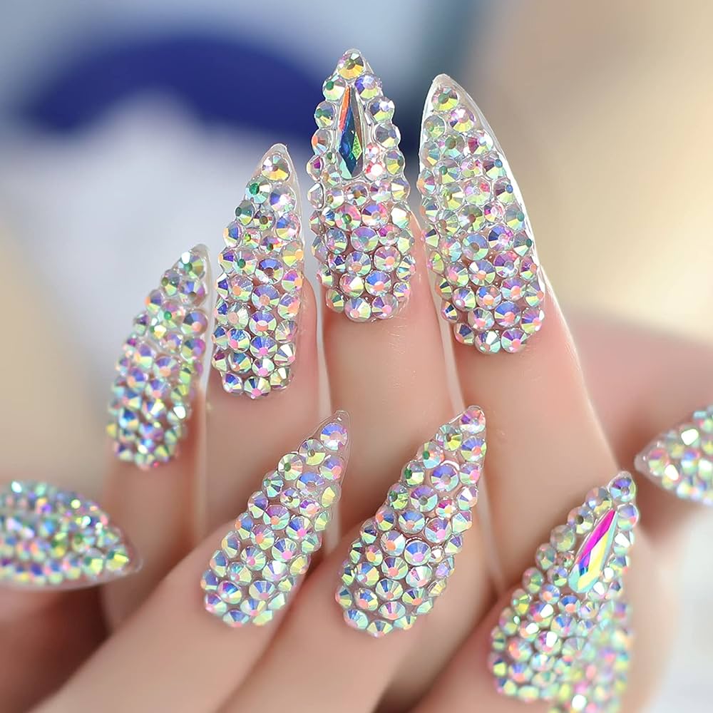 Decorated Stiletto Nails