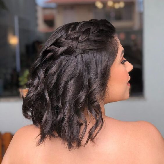 penteado madrinha cabelo curto