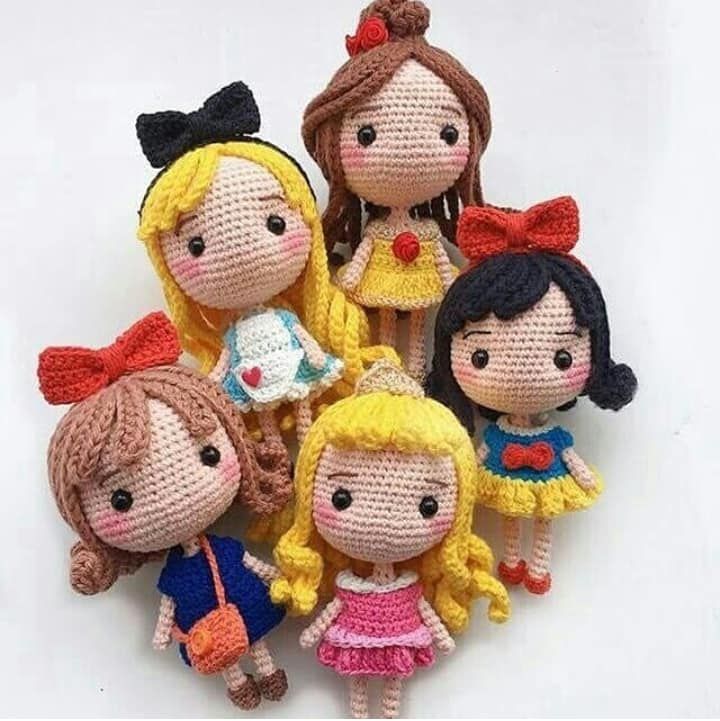 Bonecas De Amigurumi Princesas