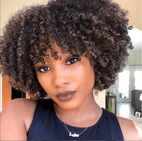 women's short afro hair