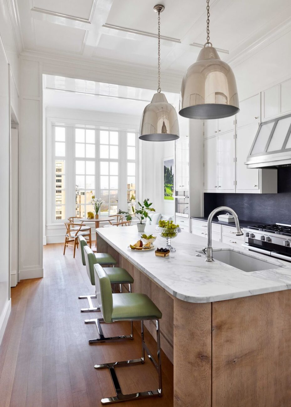 White Kitchen with Wood