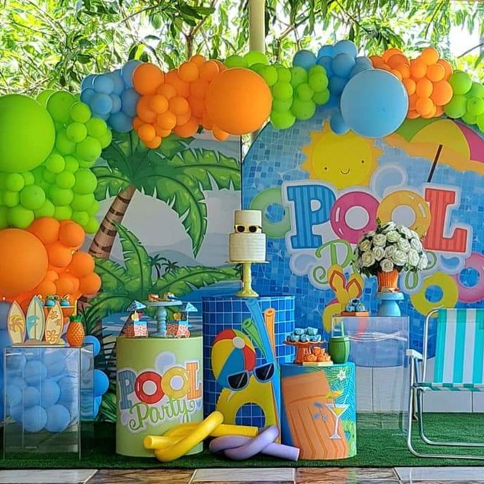 Decoração para Pool Party