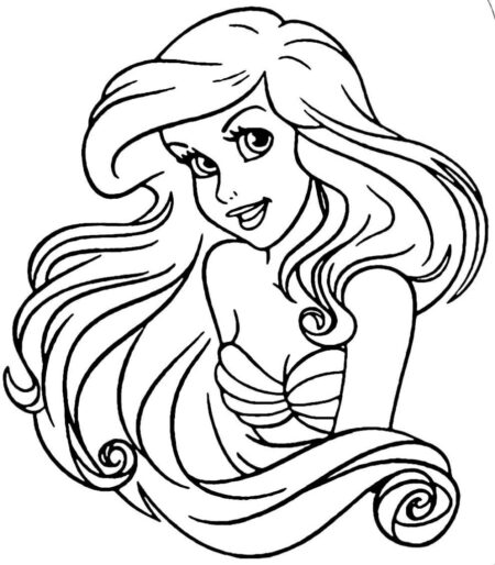 desenho-para-colorir-ariel