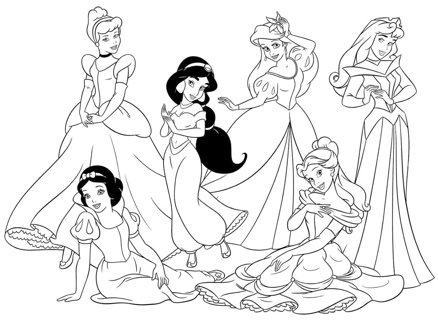 desenho-para-colorir-princesas