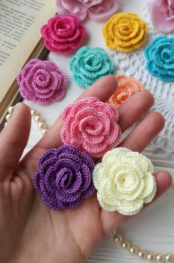 Modelos de Flores De Croche Para Aplicacao