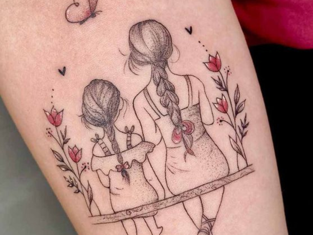 Tatuagem Feminina Mae E Filha