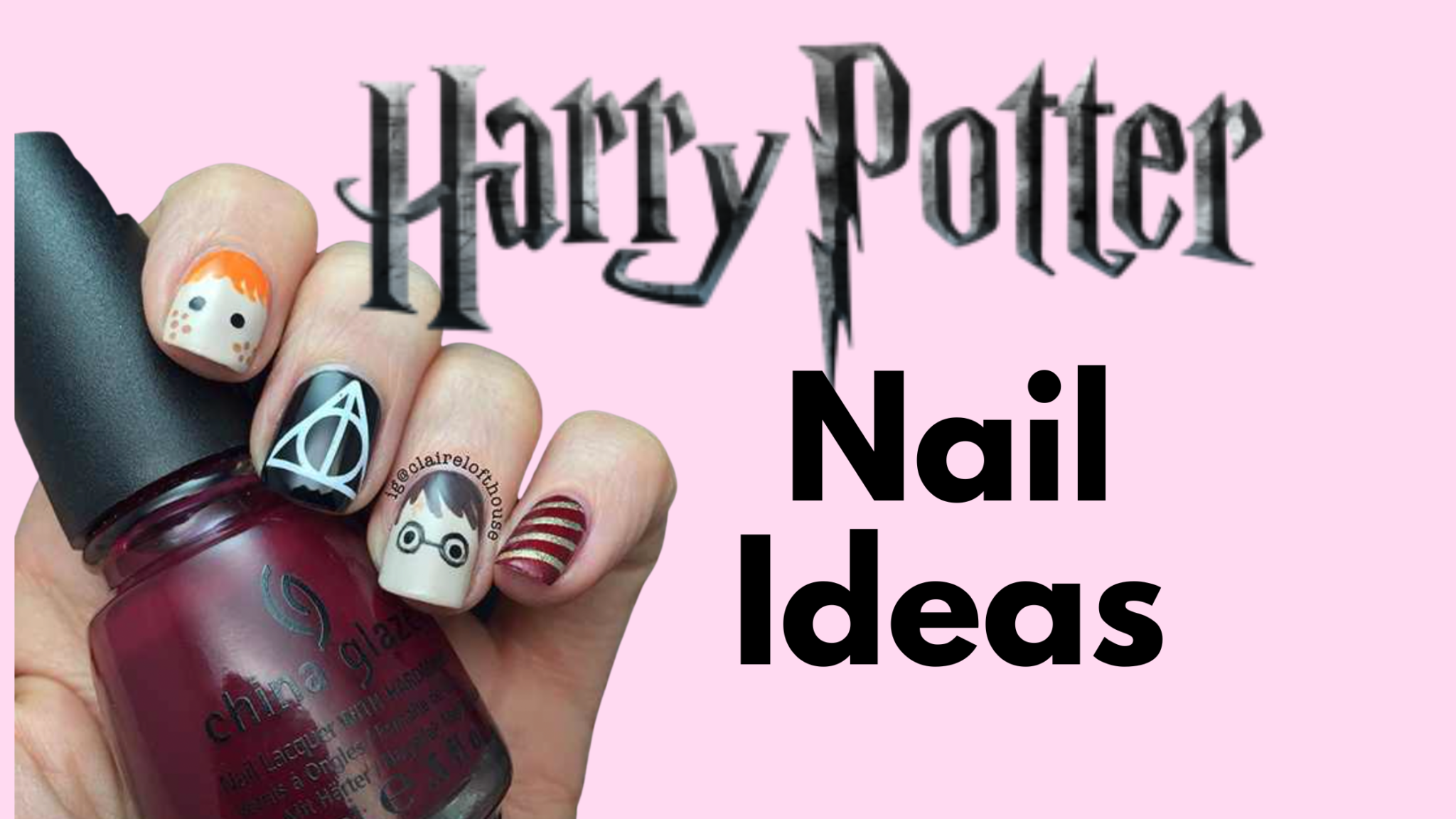 Harry Potter Decorated Nail