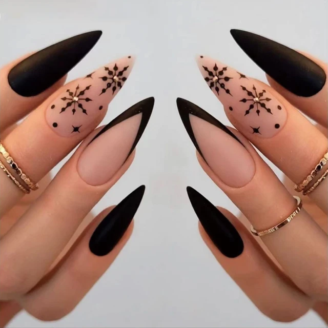 Decorated Stiletto Nails