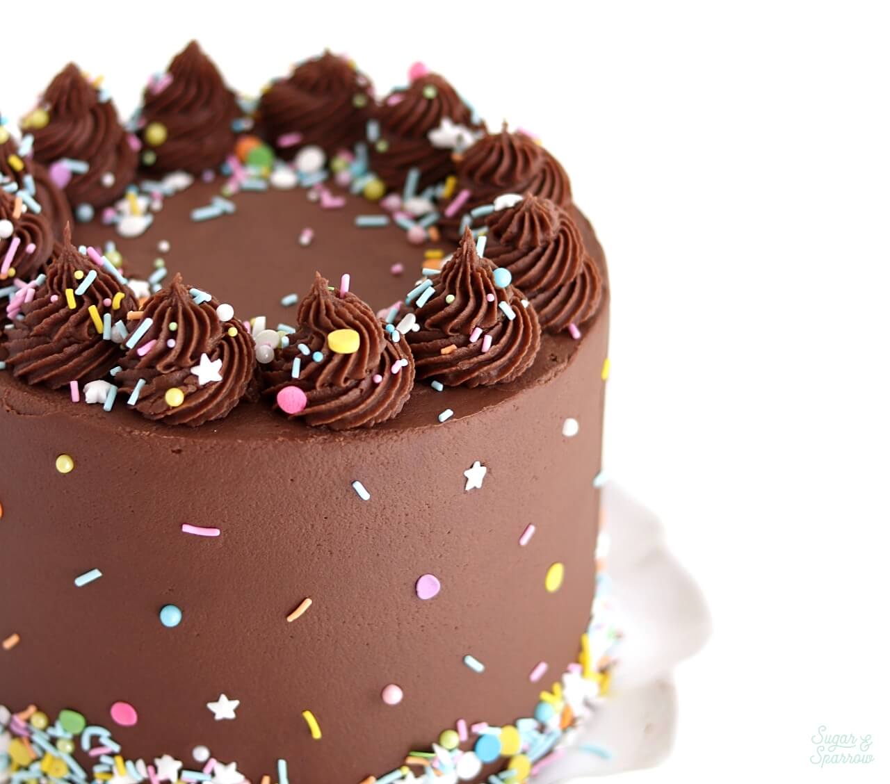 Decorated Chocolate Cake