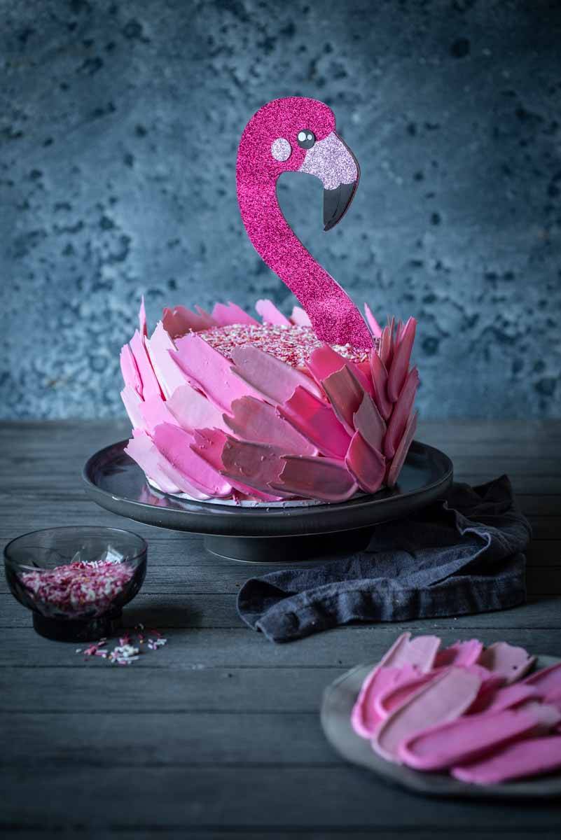 Flamingo Decorated Cake