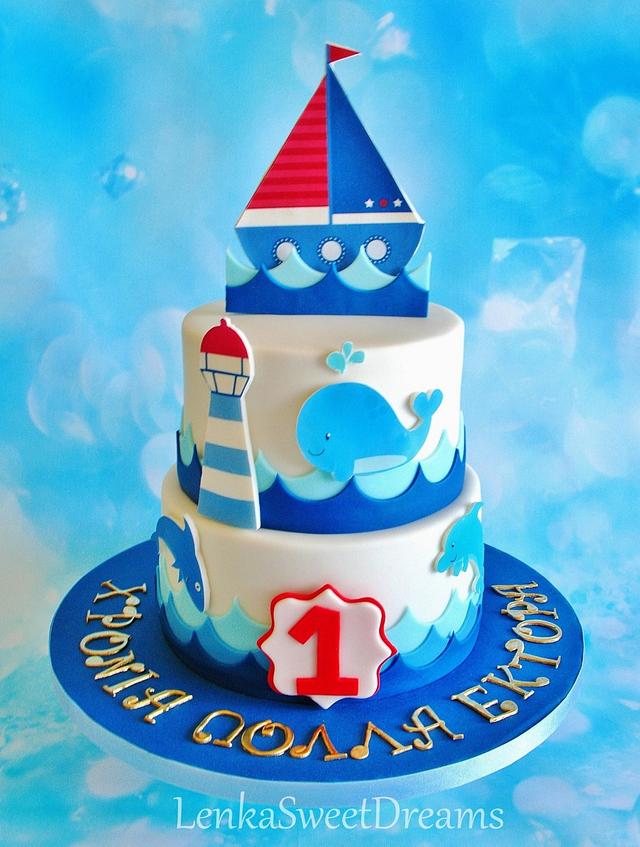 Sailor decorated cake