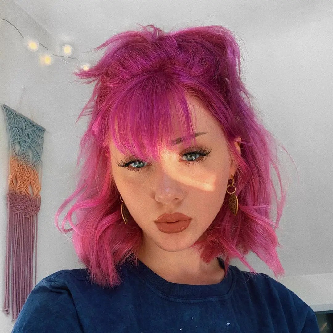 Pink hair