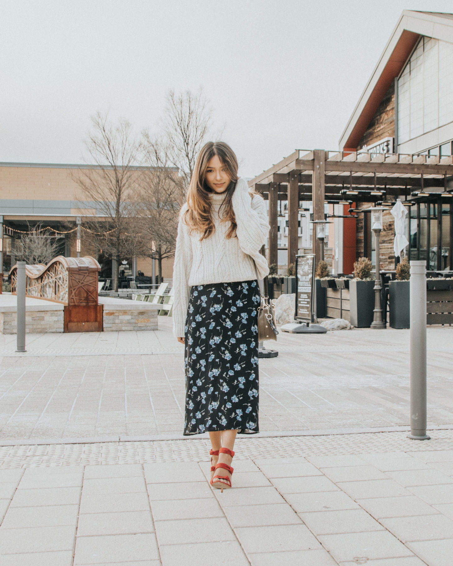 Fashion Look with midi dress