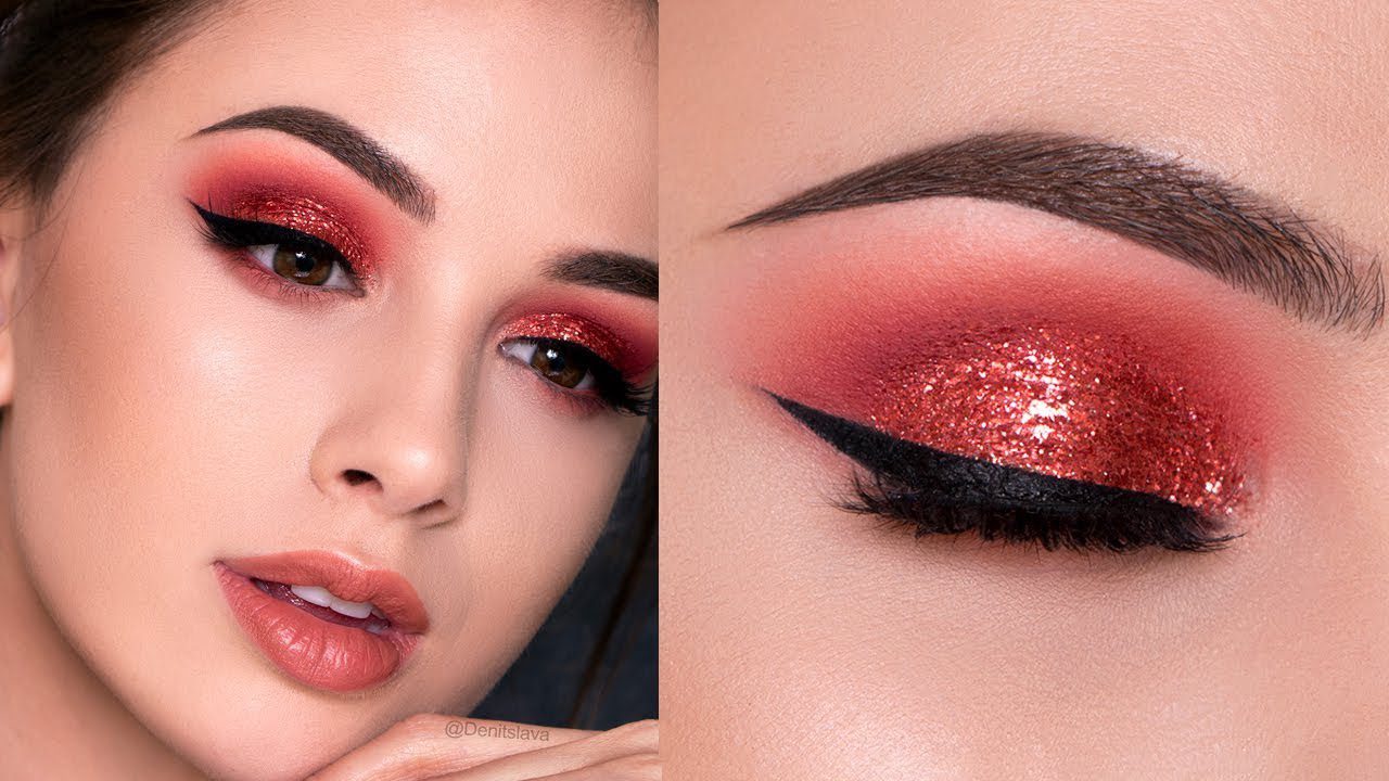 Makeup With Red Eyeshadow