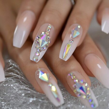 Nail Decorated With Stones