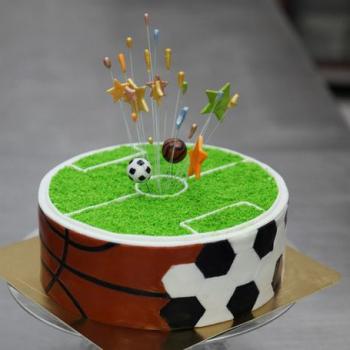 Football Field Decorated Cake